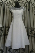 G1511B SWEA PEA LILLI SZ 12 WHITE PAGEANT FORMAL GIRLS GOWN DRESS