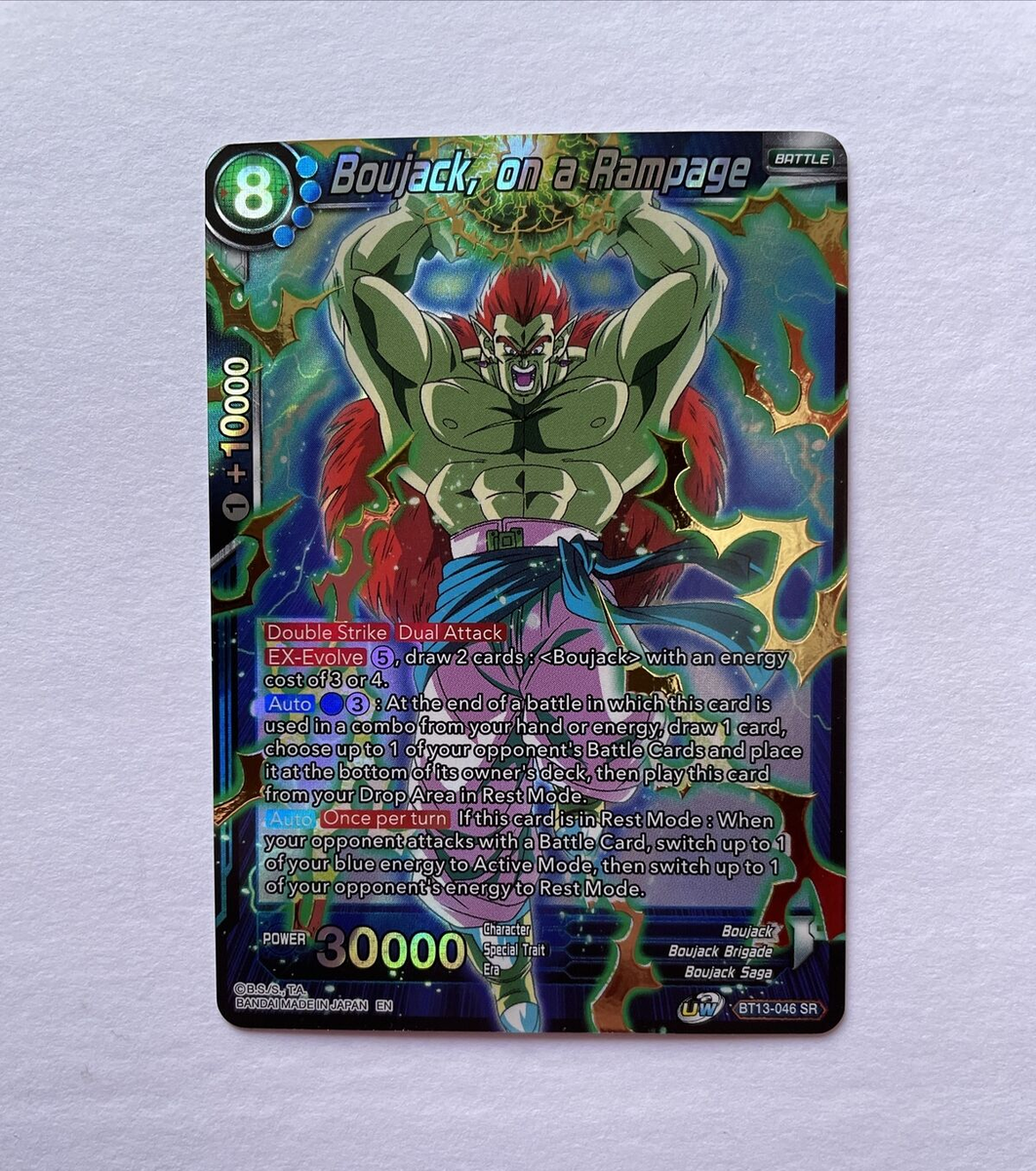 Boujack, on a Rampage Foil SR card BT13-046 SR Dragon Ball Boujack, on a Rampage Foil SR card BT13-046 SR Dragon Ball