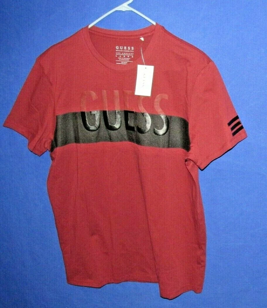 Black and red guess shirt cheap