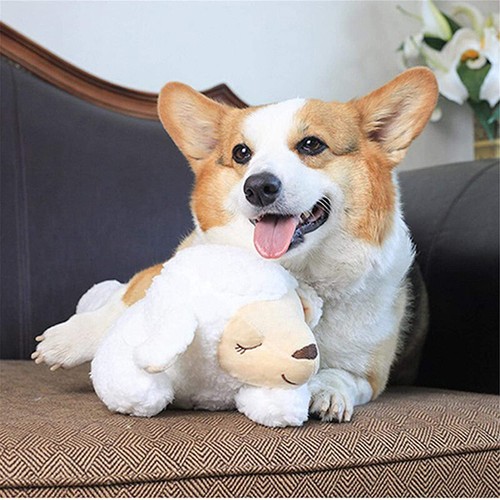 Puppy Partner Toy with Heartbeat Dog Separation Anxiety Soft Sleeping Plush Toy - Picture 8 of 12