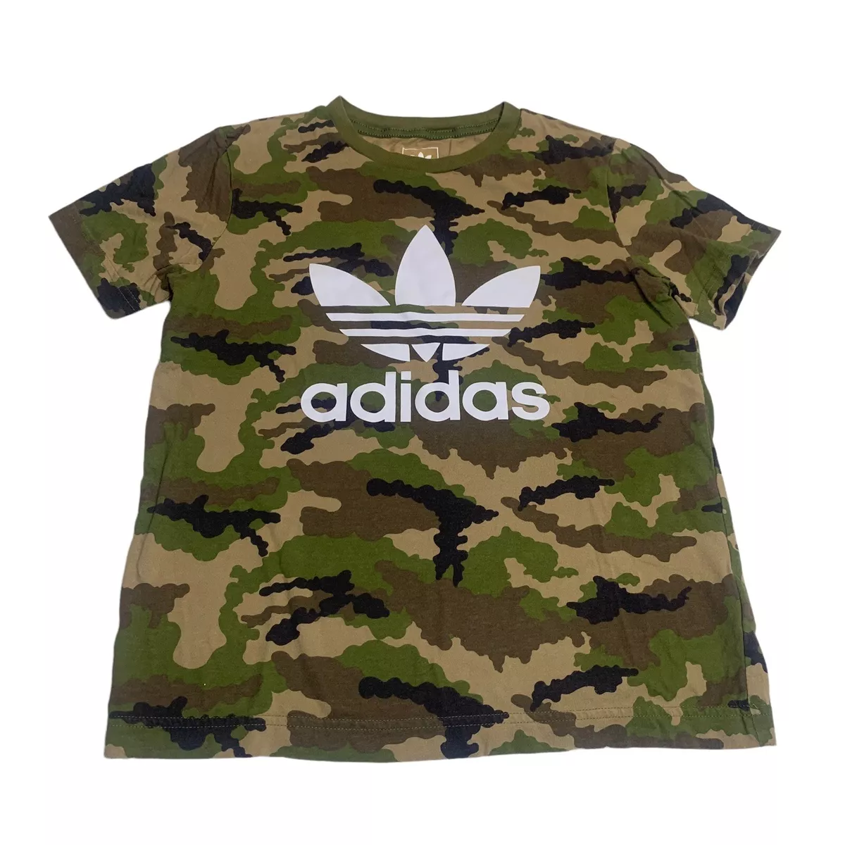 Almuerzo Intensivo Trastornado Adidas Camo T-shirt Women&#039;s Medium Cotton Camouflage All Over Print |  eBay