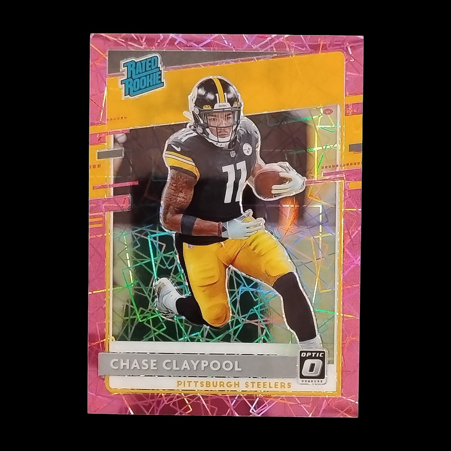 2020 Panini Donruss Optic /79 Pink Velocity Chase Claypool