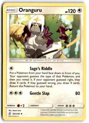 2019 Sun & Moon - Cosmic Eclipse Oranguru Basic/Uncommon #182