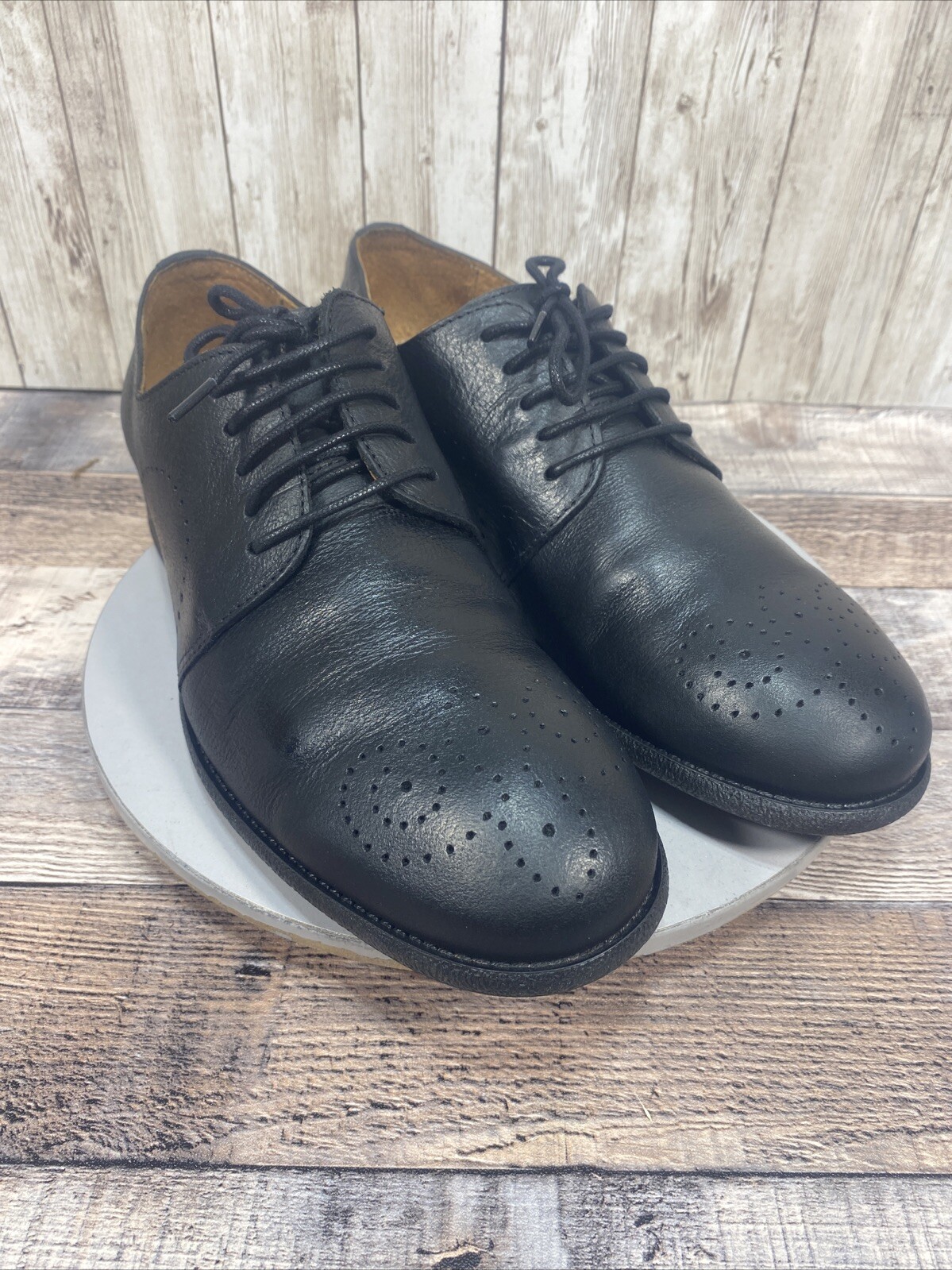 SAOLA Robert Wayne Utah scarpe eleganti da uomo in pelle nera Derby Brogue taglia 8 5 D