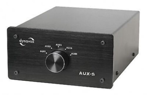 DYNAVOX  AUX-S  SCHWARZ EINGANGS-ERWEITERUNG / UMSCHALTER - Afbeelding 1 van 8