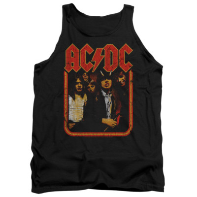 ACDC GROUP DISTRESSED Licensed Adult Men's Graphic Tank Top Sleeveless SM-2XL