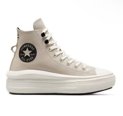 Converse Women's Chuck Taylor All Star Move Hi Platform Beige