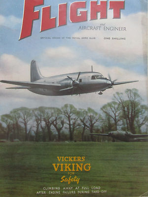 6/1946 PUB VICKERS ARMSTRONGS VIKING AIRLINER FLUGZEUG FLUGZEUG ORIGINAL COVER ANZEIGE