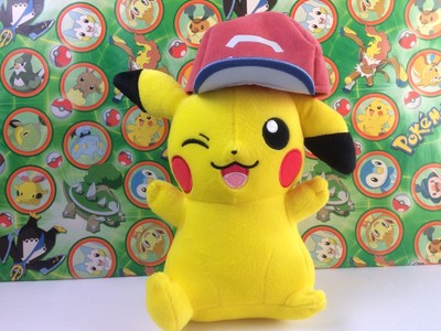 ash hat pikachu plush