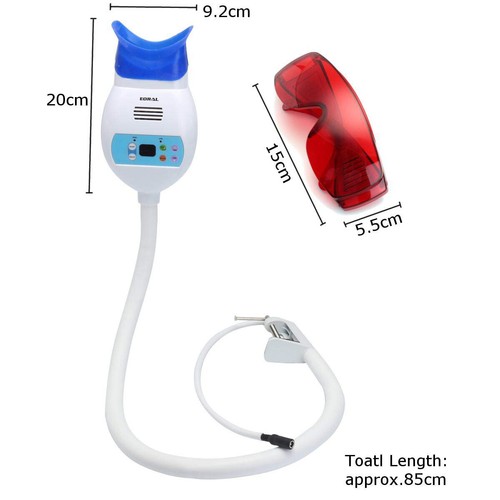 Dental Handheld LED Whitening Light Accelerator Bleaching Lamp for Desk+1*Goggle - 第 2/19 張圖片
