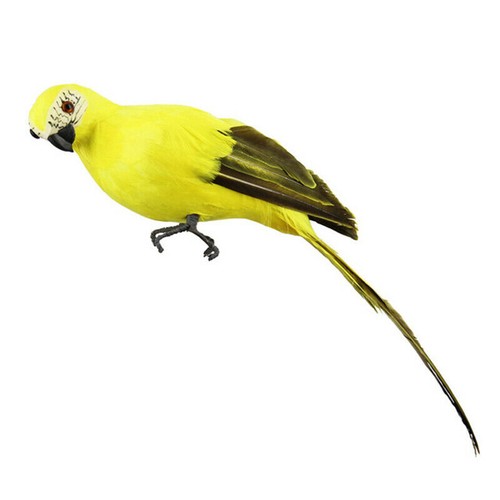 25CM 6PC Artificial Parrot Simulation Fake Birds Home Garden Yards Lawn Decors - Picture 8 of 12