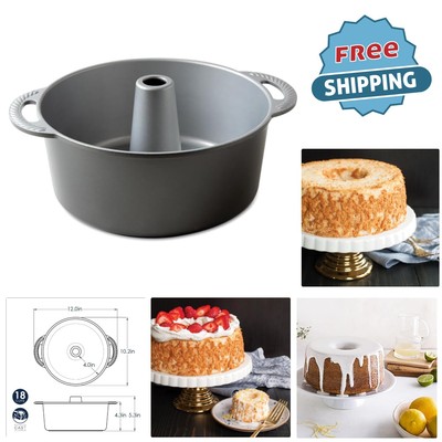 18 Cup Non-Stick Aluminum Angel Food Cake Pan - Perfect for Celebrations