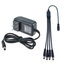 12VDC 2A Power Supply &4Way Split for CCTV Security Camera Q-See Night Owl Zmodo
