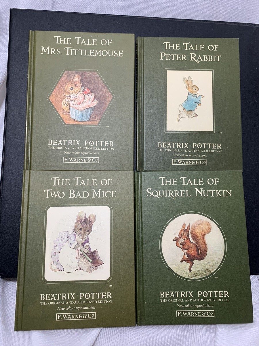 ビンテージ英語絵本  古書 Beatrix Potter  小型絵本 ビンテージミニ洋書絵本4冊セット ピーターラビット ミニチュア