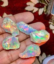 Cut Grade Extremely Large 5 Pc Opal Rough Lot 50 Cts, Natural Ethiopian