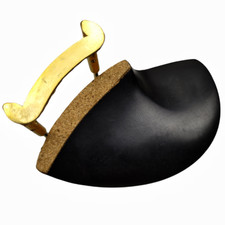 3pcs English Model Violin Chin rest,Full size, Ebony wood Violin Chinrest 4/4