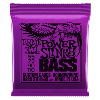 Ernie Ball Power Slinky Nickel Wound Electric Bass Strings 55-110