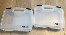 LOT of 2 - ArtBin Quick View Carrying Case-10.5" X 3.25" X 8.375"
