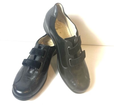 Fidelio Fenja F Magic Stretch Women s Black Leather Orthotic Shoes UK 6.5 US 8.5