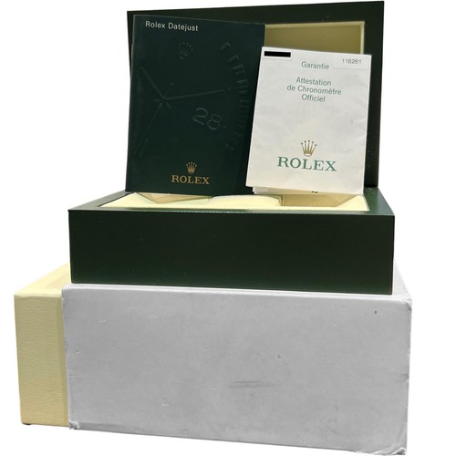 PAPERS Rolex DateJust 116261 Turn-O-Graph 36mm Two-Tone 18K Rose Gold Watch BOX - Picture 2 of 9