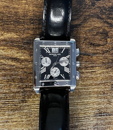 Raymond Weil - Tango Chronograph 4881 With Black Leather Strap and Clasp - Picture 6 of 6