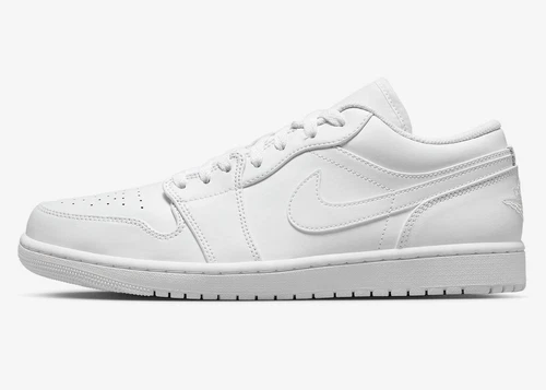 NEW Nike Air Jordan 1 Low Triple White Sneakers 553558-136 Mens Size