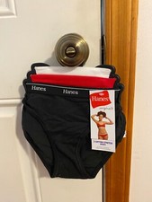 NEW WOMEN'S SIZE SMALL HANES ORIGINALS COTTON STRETCH BIKINI UNDERWEAR 3-PACK