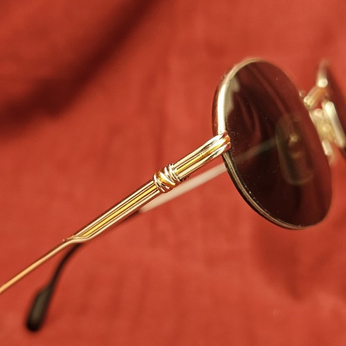 Cartier Vintage Sunglasses 22kt Manhattan Nylor Platinum France 49-20 - Bild 10 von 17