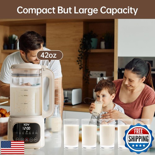 40 Oz Nut Milk Maker Machine – 8-in-1 Soy Milk Maker with Self-Cleaning, 24H - Picture 5 of 5