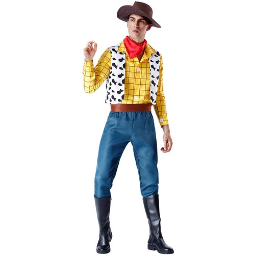 Karneval Toy Story Woody Erwachsene & Kinder Cowboy Kostüm Party Cosplay Outfits - Bild 14 von 29