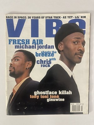 Vibe Magazine Feb 1997 Chris Rock/ Michael Jordan w/ Lil Kim, Ginuwine, etc...