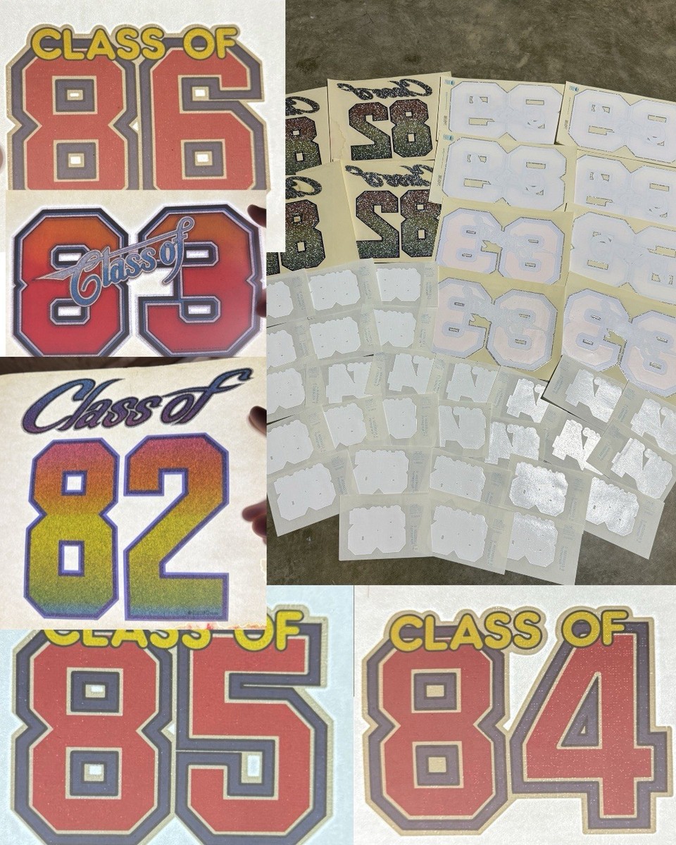 トップス vintage class5 80s orignal made in usa Lot of 40 Vintage 80s Class of 1982 83 84 85 T-Shirt Heat