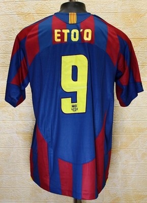 FC BARCELONA 2006 UCL FINAL jersey shirt Eto'o #9 | eBay
