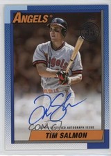 2025 Series 1 1990 Topps Baseball Gold 11/50 Tim Salmon #90A-TSA Auto 6m7