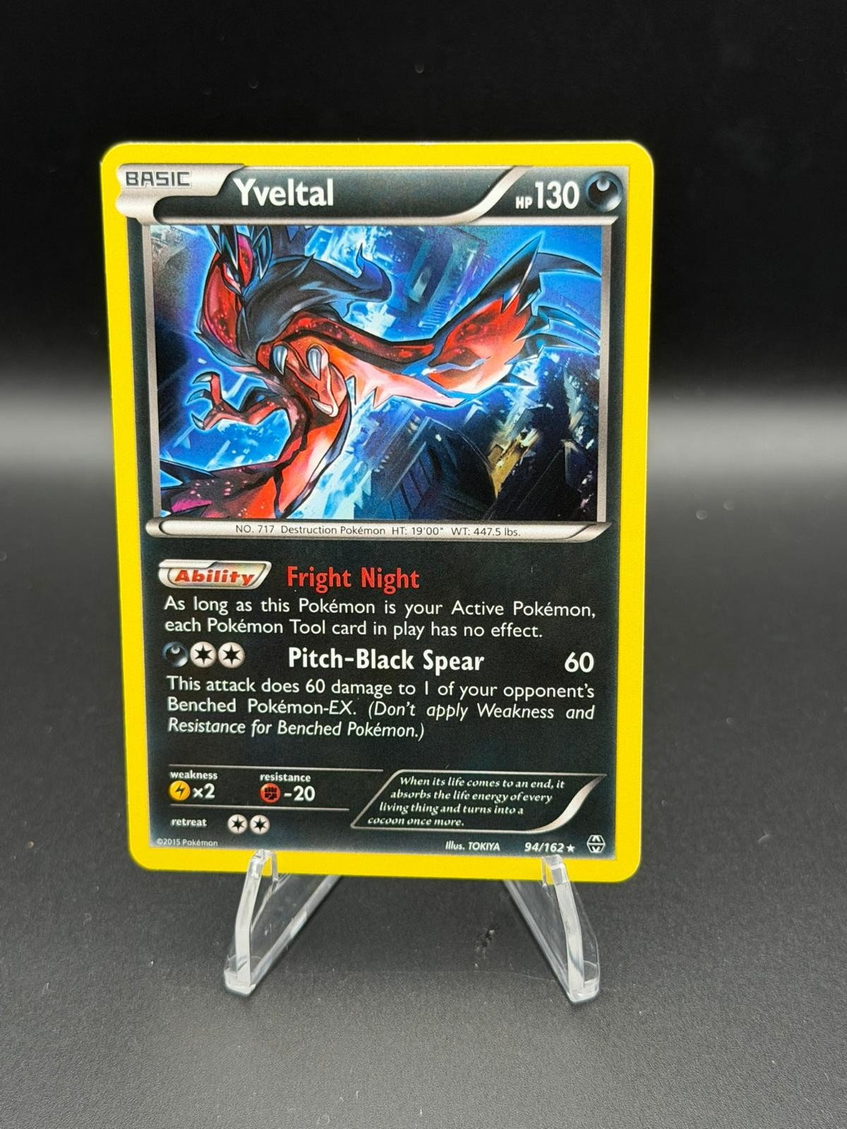 Yveltal 94/162 Holo Rare BREAKthrough Pokemon Holo Lightly Played