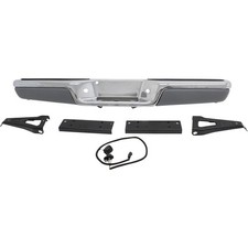 Step Bumper For Dodge Dakota 1997-2004 Rear Bright W Gray Pad