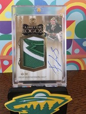 2023-24 UD The Cup Hockey Filip Gustavsson Limited Logos Patch Auto 46/50