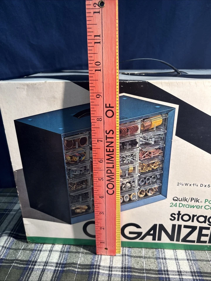 Akro-Mils Quick Pik 24 Drawer Storage Organizer NOS VTG. Y2 - Image 3 of 4
