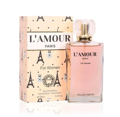 L'Amour Paris for Women Eau de Parfum 3.4Oz - Inspired by Victoria Secret's Love