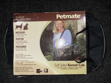Petmate Soft-Sided Kennel Dog/Cat Medium Pet Carrier Black 17"X 10" X 10" New