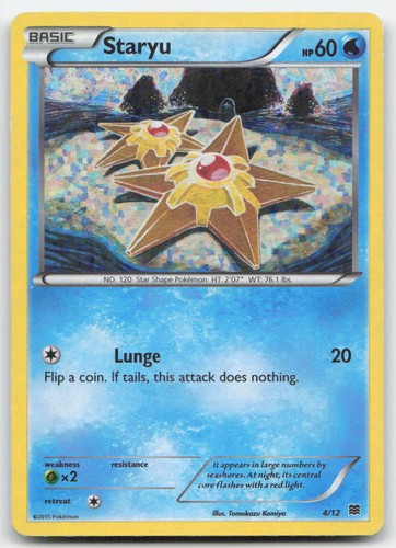 Staryu 004/012 McDonald's Promos 2015 Holofoil Pokemon TCG MP