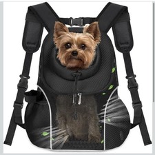 Pet Dog Carrier Backpack Small Dog Front Backpack Ventilated Mesh Dog Travel ...