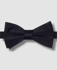 Tommy Hilfiger Men's Black Solid To Be Tied Silk Bow Tie