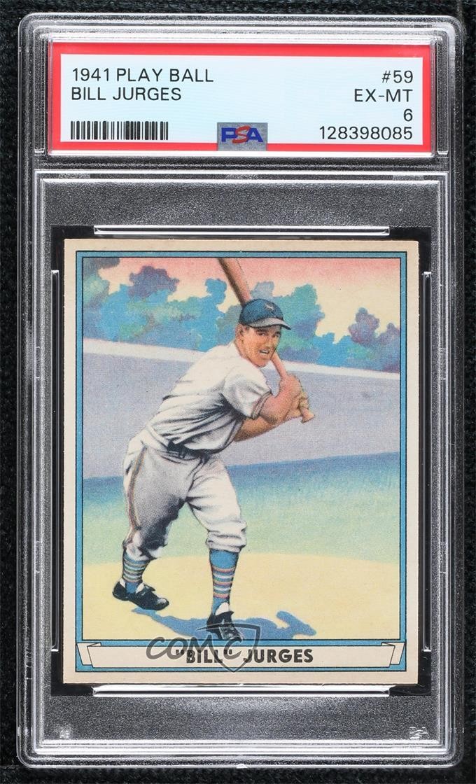 1941 Play Ball Billy Jurges #59 PSA 6 1bw0