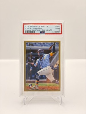 2024 Junior Caminero Topps Transcendent VIP # JC-1999 (49/100) PSA (RC) MINT 9