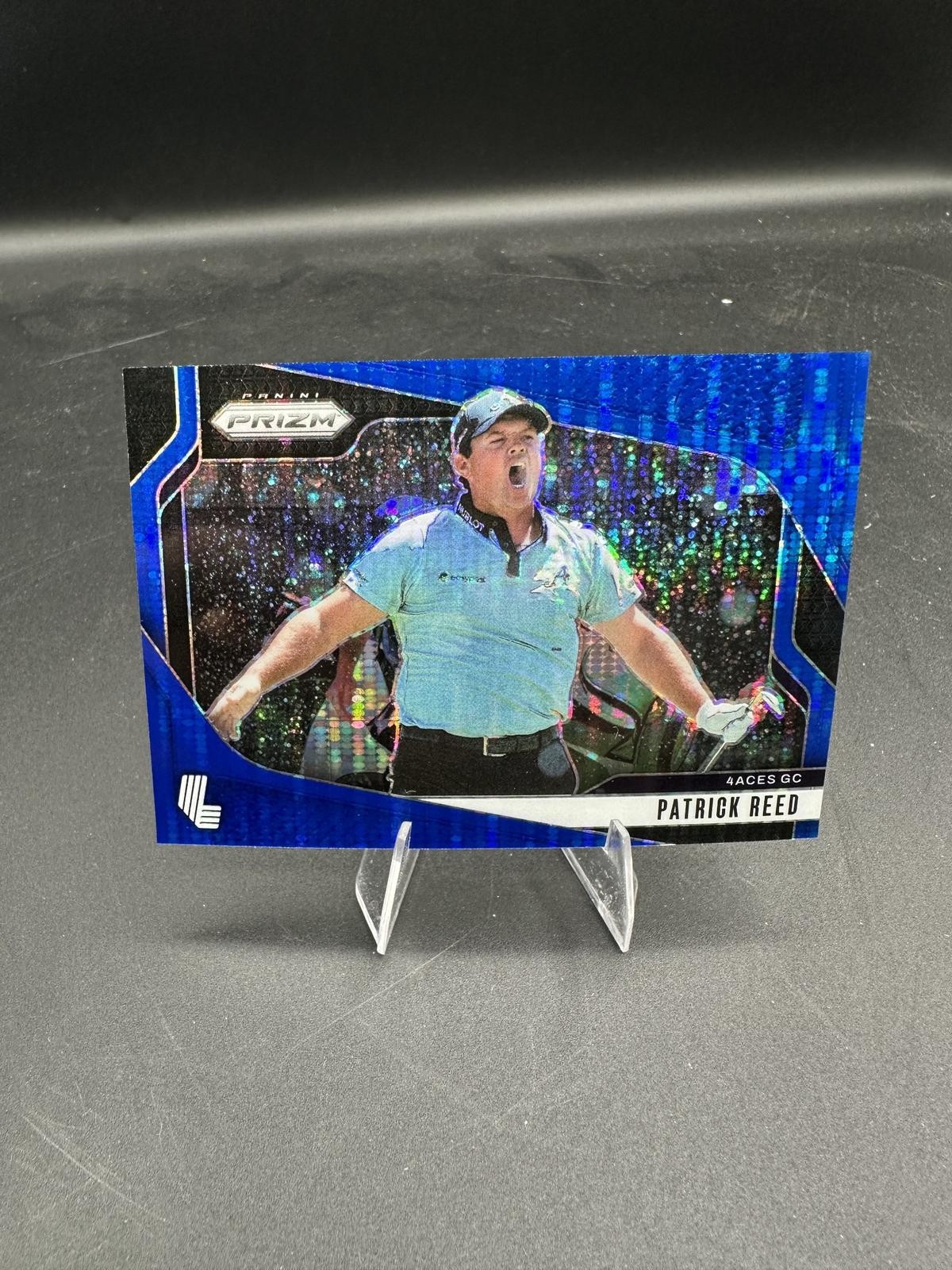 2025 Panini Prizm LIV #85 Patrick Reed Blue Pulsar #/79