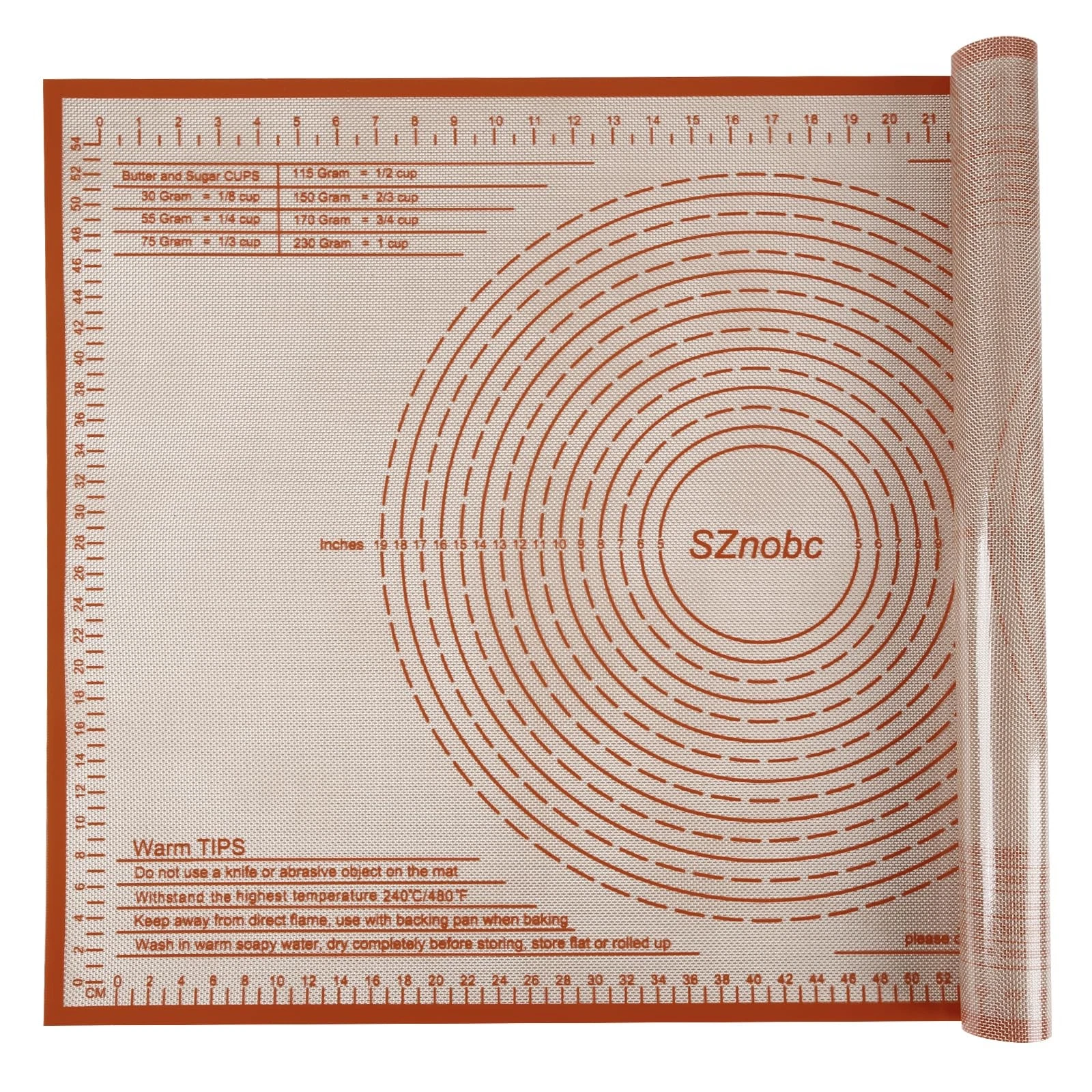 Silicone Baking Mat 36x24 Inch Nonstick Pastry Mat Perfect for Dough Mat, Pas...
Opens in a new wind