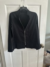 Black Zip Up Casual Jacket Size Small