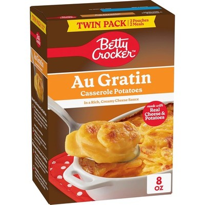 Betty Crocker Au Gratin Casserole Potatoes Twin Pack 8oz Cheesy Side Dish