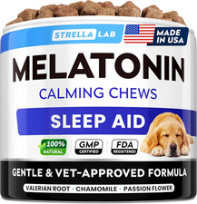 Melatonin for Dogs to Sleep 6Mg - Doggie Sleep Aid Treats - Sleeping Pills for A